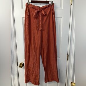 Women’s Thread + Supply Pink Salmon Trousers with Front Tie